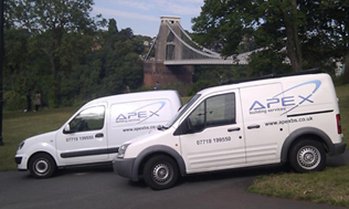 Apex building services vans
